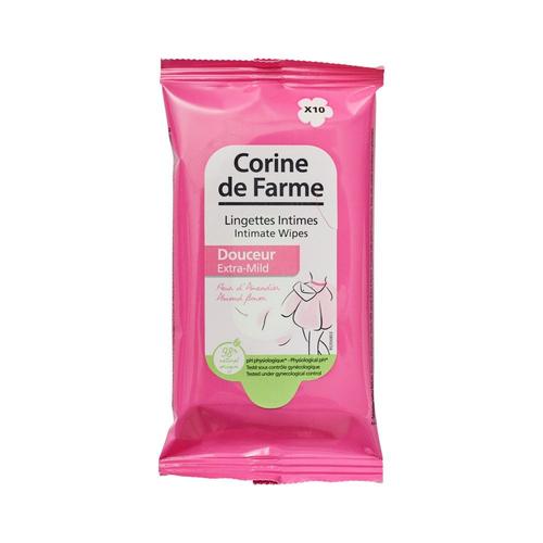 Corine De Farme -Lingettes Intime - Douceur - X10 