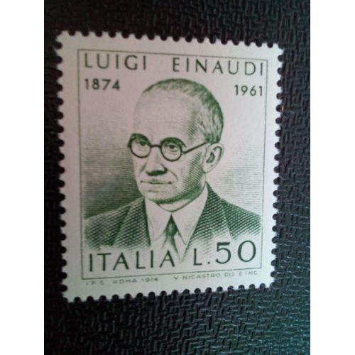 Timbre Italie Yt 1170 Luigi Einaudi 1974 ( 090904 )