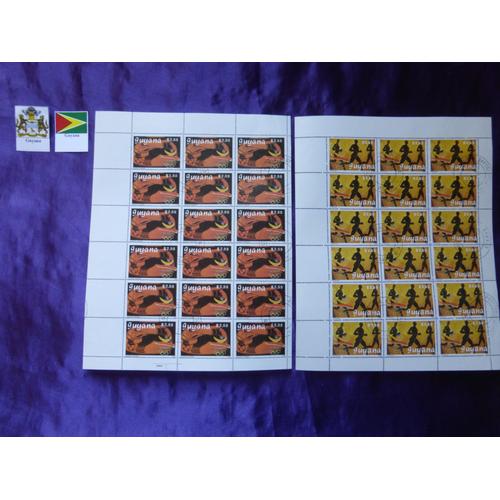 Timbres Guyane - 36 Très Beaux Timbres De La Guyane, Jeux Olympiques Barcelona 1992. Lot 1