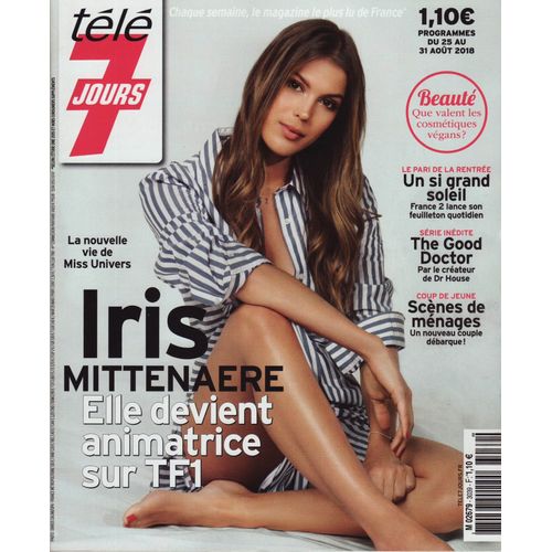 Télé 7 Jours / 20-08-2018 N°3039 : Iris Mittenaere (3p) - Freddie Highmore (1,5p) - Alex Lutz (1p)