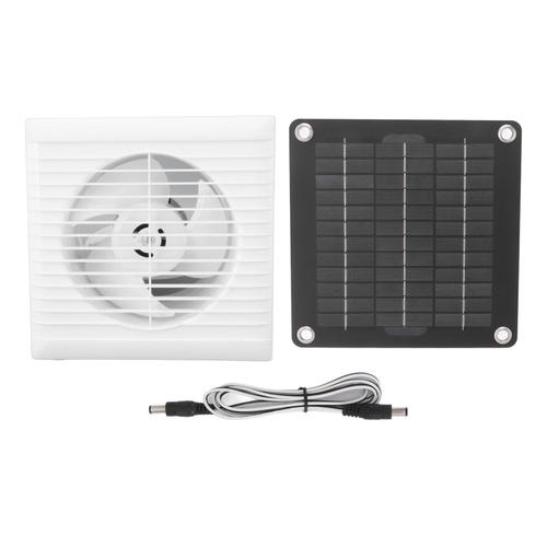 Ventilateur D'éChappement Solaire Ip67, éTanche Ip67, 6 Pouces, Panneau Solaire SûR, 10w, 12v, Pour Poulailler, Hangar, Maison Pour Animaux De Compagnie