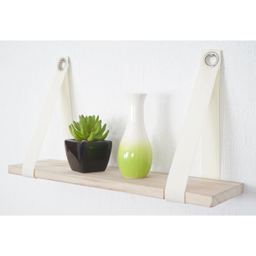 Étagère Murale Var, Étagère De Suspension, Style Shabby, Vintage, 27x50cm   Nature