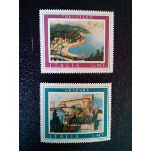 Timbre Italie Yt 1192 - 1193 Séries: Tourisme 1974 ( 090904 )