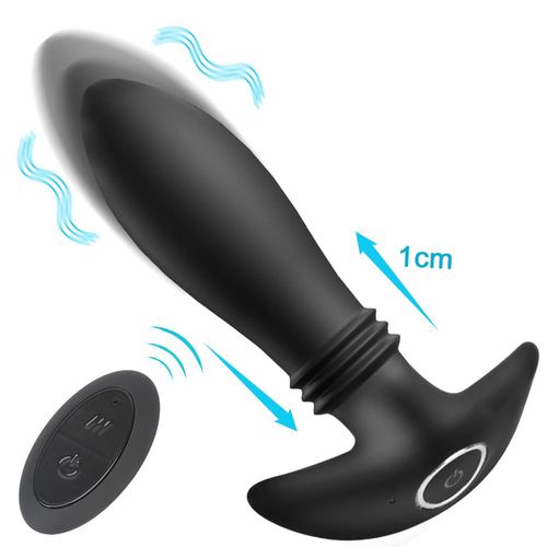 Godemiché Télescopique Pour Homme, Vibrateur Anal, Action De Poussée, Prise De Fesses, 10 Modes, Masseur De Prostate, Doudou