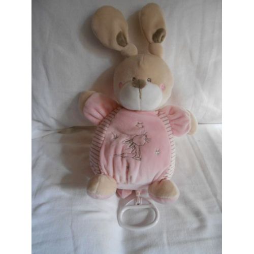 Nicotoy Lapin Etoile Rose Simba Toys Boite A Musique Doudou Musical