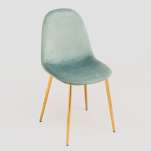 Pack 2 Chaises De Salle À Manger En Velours Glamm Doré