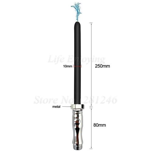 Robinet À Interrupteur En Métal En Silicone, Douche Longue, Seringue De Lavement, Tête De Nettoyage, Lavage Anal, Vaginal, Bouchon Anal, Embout De Buse, Masseur Gay