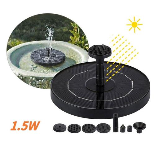 Panneau Solaire Flottant 1.5W Pompe À Fontaine Fontaine Étang De Jardin Piscine Fontaine D'Eau Extérieure