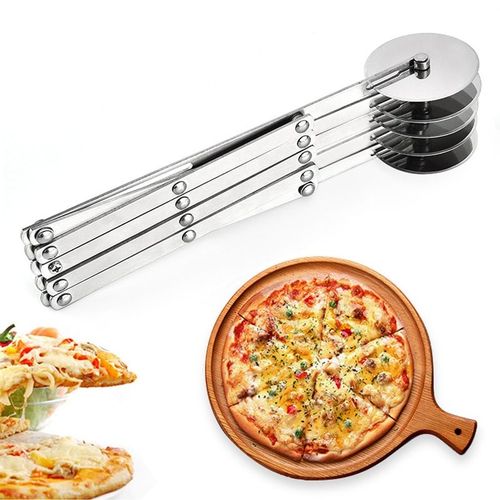 Coupe-Pâtes En Acier Inoxydable Outil De Cuisson Diviseur De Pâte Côté Couteau À Pâtes Lame À Rouleau Flexible Éplucheur De Pizza 3/5