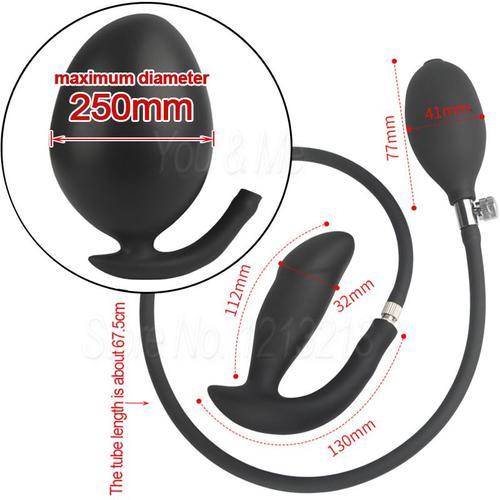 Grand Godemiché Gonflable En Silicone Pour Hommes Et Femmes, Grand Dilatateur D'anus, Pompe À Vagin, Extenseur, Masseur De Prostate, Jouets Sexuels Pour Adultes