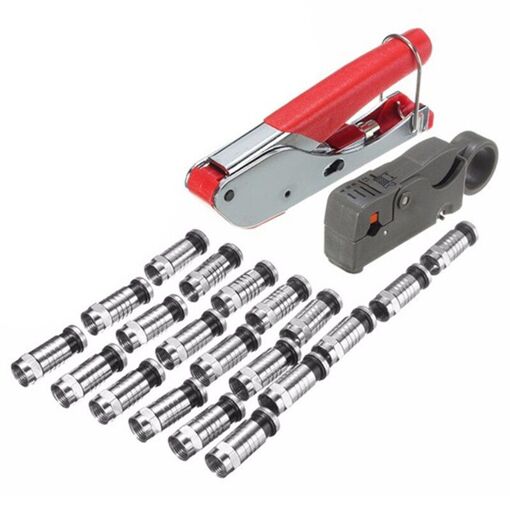 Outil De Compression Universel Pour Câbles Coaxiaux RG6 RG59 - Sertisseuse Satellite - Neuf