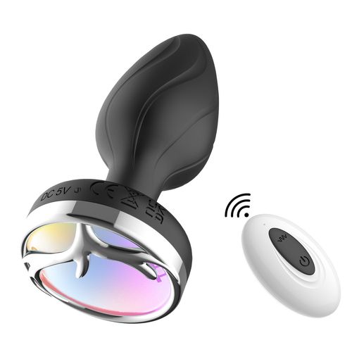 Plug Anal À Lumière Colorée, Télécommande, 10 Fréquences De Vibration, Massage De La Prostate, Jouet Sexuel, Femmes, Hommes, Gay, Adulte, Sans Fil