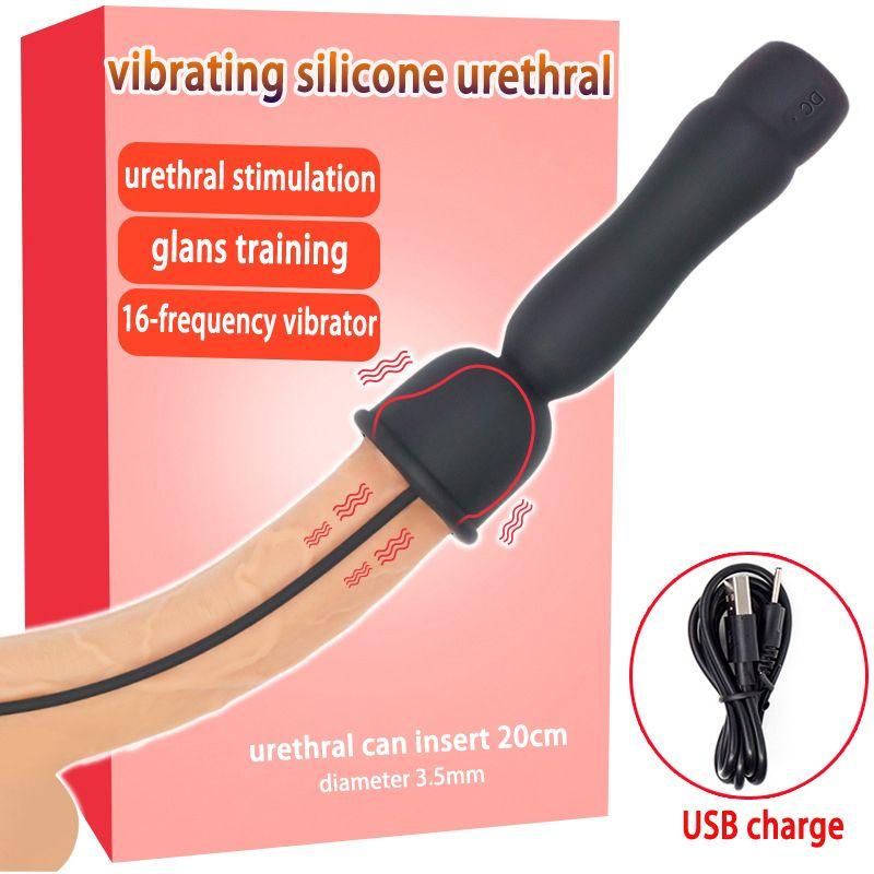 Vibromasseur 16 Morts En Silicone Pour Homme, Dilatateur Son...