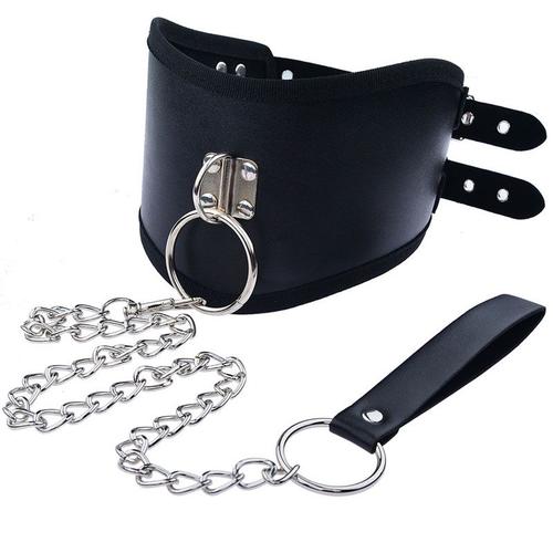 Collier Bdsm En Cuir 7.0 Avec Cordon, Corset De Bondage Au Cou, Fétiche, Jeux Pour Adultes, Jouets Sexuels Pour Couples