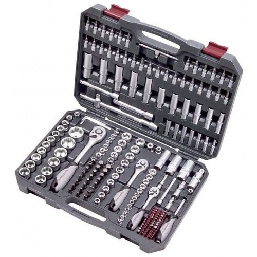 Coffret d'outils universel douilles et accessoires Basic-Line 1/2 1/4 3/8 KRAFWERK - 200 pièces - 204.104.800