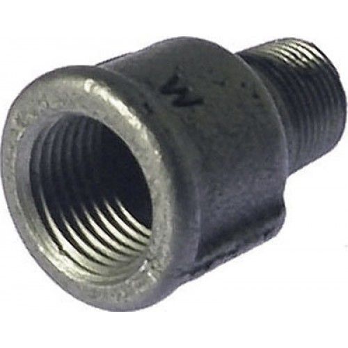 Réduction fonte femelle réduit mâle Ø 26/34 Ø 20/27 noir CODITAL