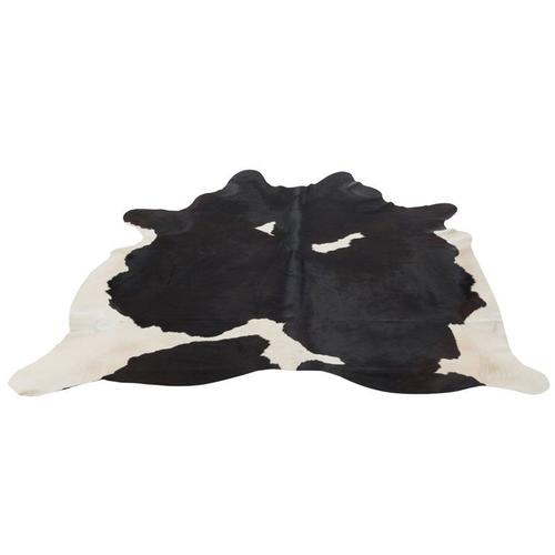 Tapis Peau De Vache Cuir Noir 230*240 - Holstein