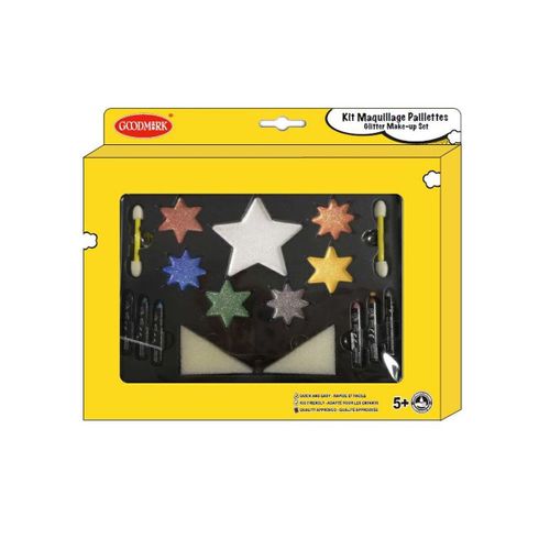 Kit Maquillage Paillettes Étoiles Avec Accessoires