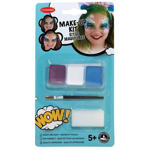 Kit Maquillage Sirène Avec Pinceau Et Éponge Fille