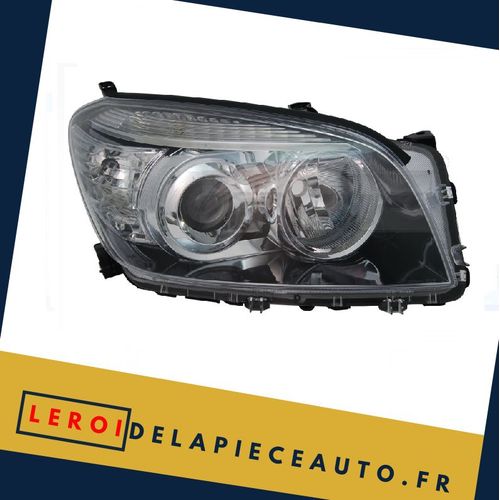 Phare Optique Avant Droit H11 Hb3 Pour Toyota Rav4 De 2006 À 2009