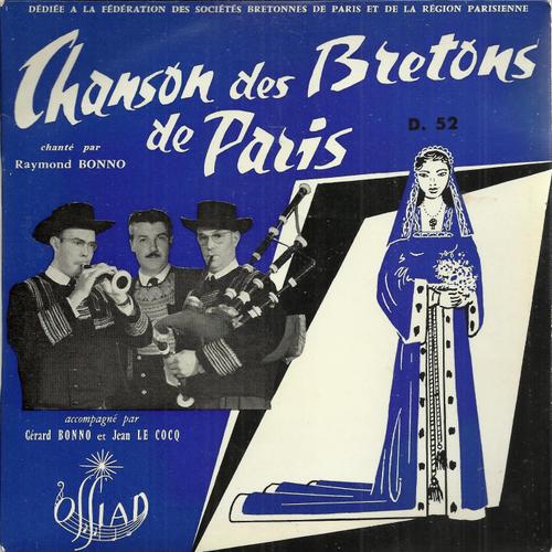 Chanson Des Bretons De Paris - La Fete À Roscanvel / Chanson Des Cercles Celtiques - Kousk Breiz Izel (Maréchal) (Pochette Dédicacée Au Verso)