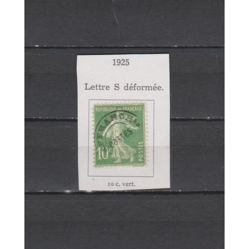 France N°51c Timbre Preoblitere Sans Gomme De 1922 Cote : 210 