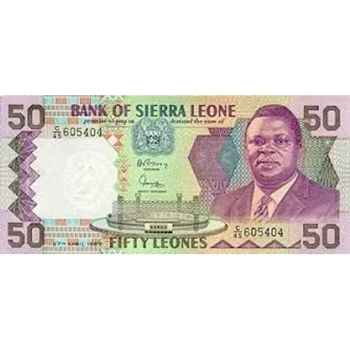 Billet Sierra Leone 50 Leones - 1989