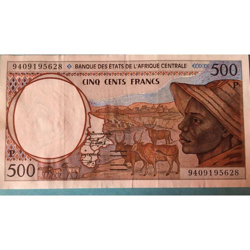 Billet L'afrique Centrale 500 Francs
