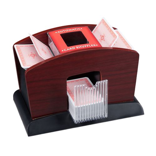 Relaxdays Mélangeur De Cartes À Jouer Automatique Électronique À 4 Jeux Pro Poker Casino