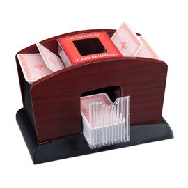 Relaxdays Mélangeur De Cartes À Jouer Automatique Électronique À 4 Jeux Pro Poker Casino