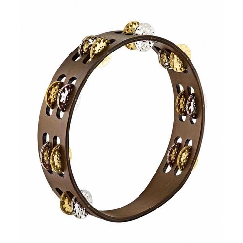 Meinl Ta2vm-Wb - Tambourin Bois 2 Rangées De Cymbalettes - Walnut Brown