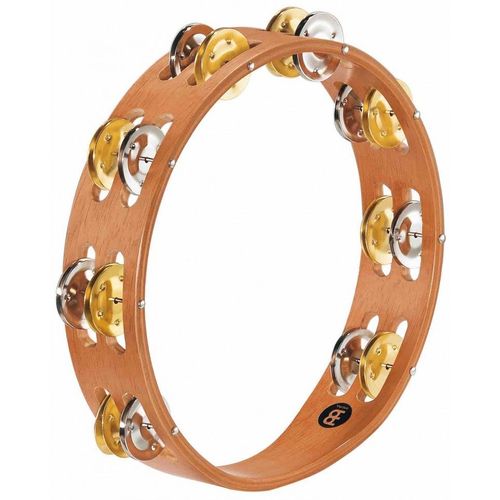 Meinl Ta2msnt - Tambourin Bois 2 Rangées De Cymbalettes - Super Natural