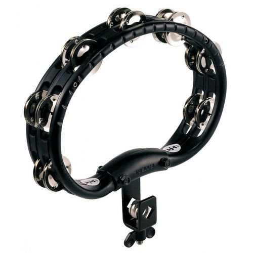 Meinl Tmt2bk - Tambourin Abs Demi-Lune 2 Rangées De Cymbalettes - Noir