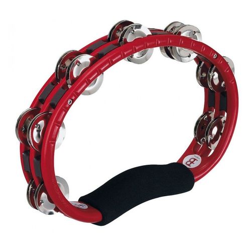 Meinl Tmt1r - Tambourin Abs Demi-Lune 2 Rangées De Cymbalettes - Rouge