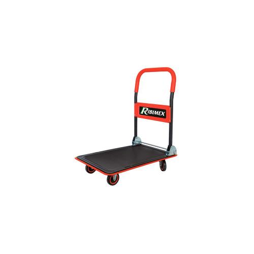 Chariot transport 4 roues 200 Kg manche pliant