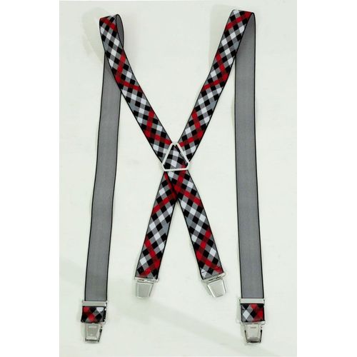 Bretelles À Motifs Rouge Homme