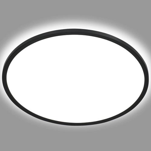 Leuchten 7155-415 Plafonnier Rond À Led Avec Effet Rétroéclairé Blanc/Noir 18 W 2400 Lm 4000 K Ø 29,3 Cm