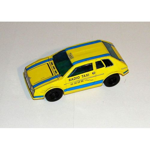 Voiture Joustra Ancienne Metal Jouet Taxi Radio En Tole