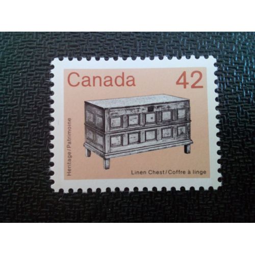 Timbre Canada Yt 998 Coffre En Lin 1987 ( 010904 )