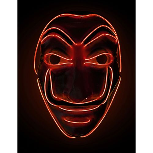 Masque Voleur Led Rouge Adulte