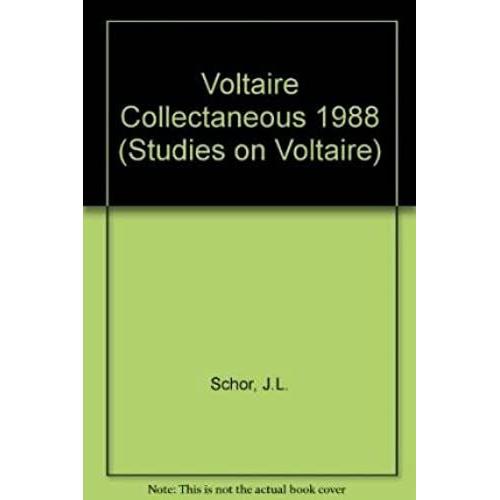 Voltaire Collectaneous 1988 (Studies On Voltaire)