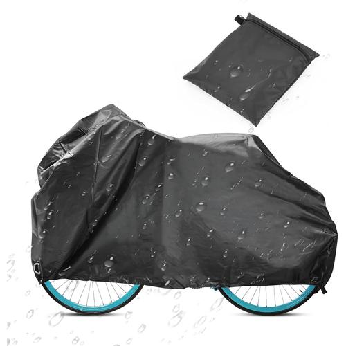 Garage À Vélo, 1 Housse De Protection Imperméable Oxford 210d, Longueur 200 Cm, Largeur 70 Cm, Hauteur 110 Cm, Équipée D'une Housse De Rangement Pour Vélo