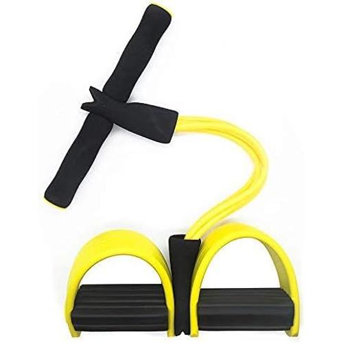 Black Yellow Bandes De Résistance 4 Cordes De Traction Élastiques Pour L'exercice Bandes De Résistance Du Ventre Du Rameur Set Home Gym Sport Training Bande Élastique Pour Les Bandes De Résistance De