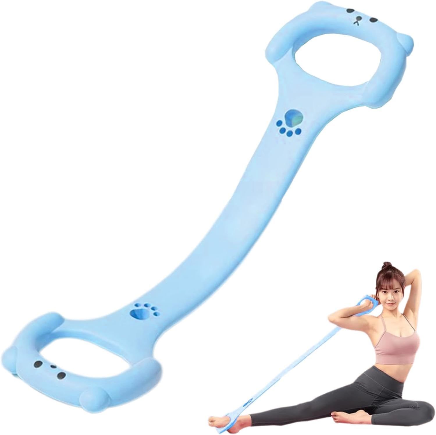 Bleu Corde De Traction De Fitness 8 Mots, Bande De Résistance De Fitness En Forme De 8 | Tubes Musculaires D'exercice | Bande De Tube D'exercice, Étirement Des Épaules, Tube D'entraînement