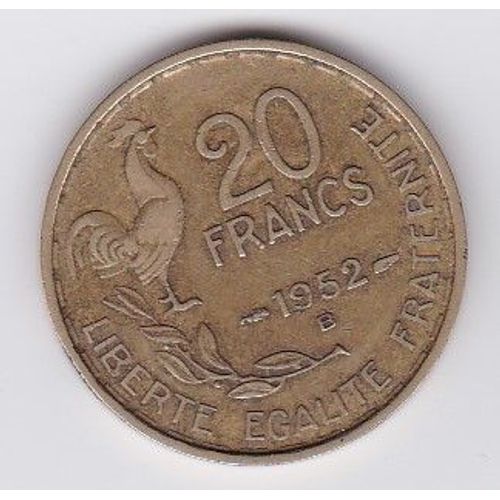 France 20 Francs 1952 B Guiraud