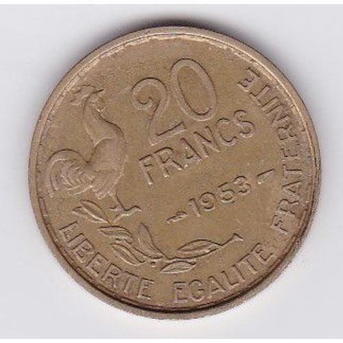 France 20 Francs 1953 Guiraud