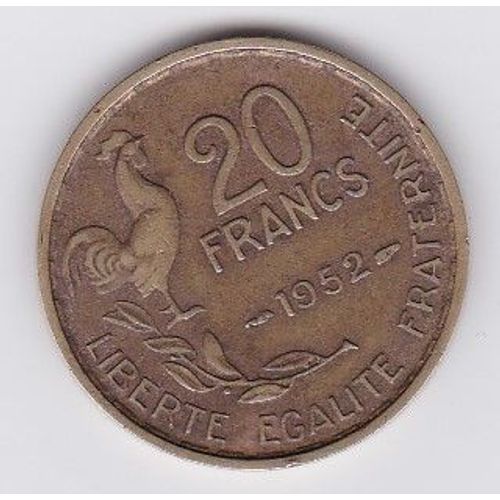 France 20 Francs 1952 Guiraud