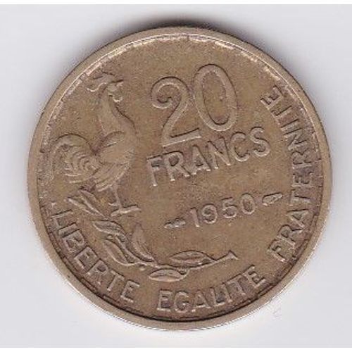 France 20 Francs 1950 4 Faucilles Guiraud