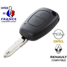 Coque/Boitier Clé Plip Telecommande pour Renault Clio 3 Kangoo