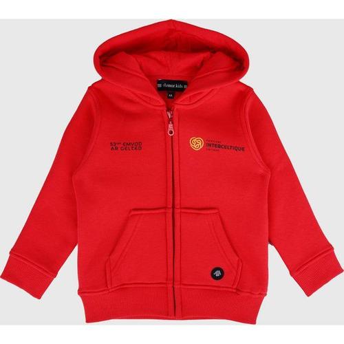 Sweat À Capuche Kids Enfant Rouge 12 Ans